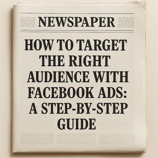 How to Target the Right Audience with Facebook Ads: A Step-by-Step Guid