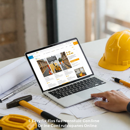 Basics for standing out online for Construction companies (5 mistakes companies make and how to fix them)