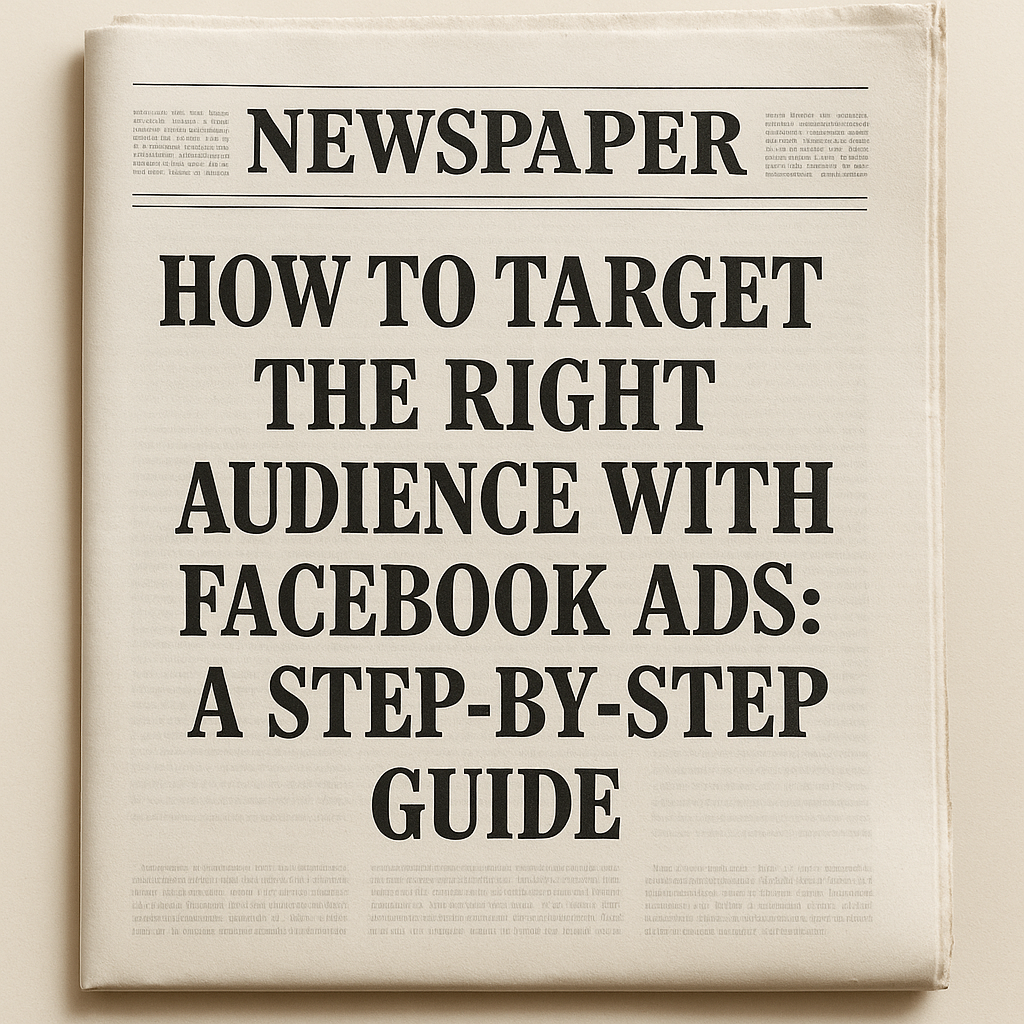 How to Target the Right Audience with Facebook Ads: A Step-by-Step Guid